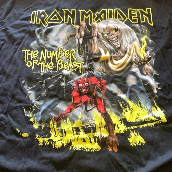 Iron Maiden Band Tee Shirt Number of the Beast - Picture 2 of 8